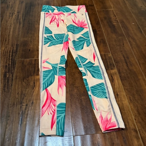 Hurley floral leggings XS, UPF 50 - Picture 4 of 6